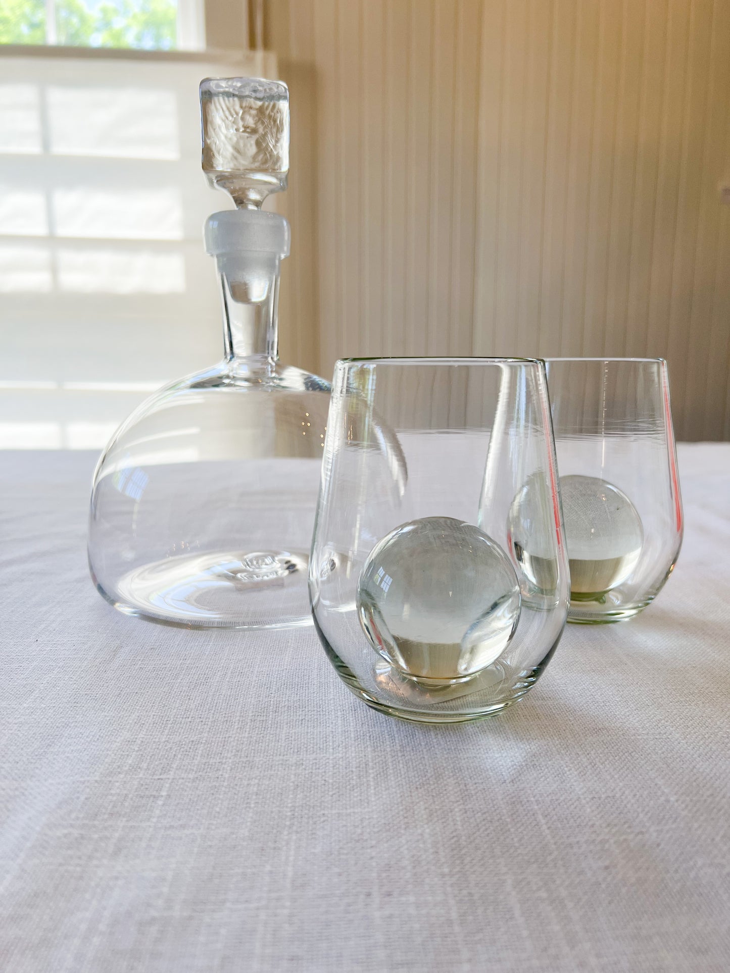 Glass Cube Decanter