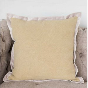 Jute and Velvet Pillow