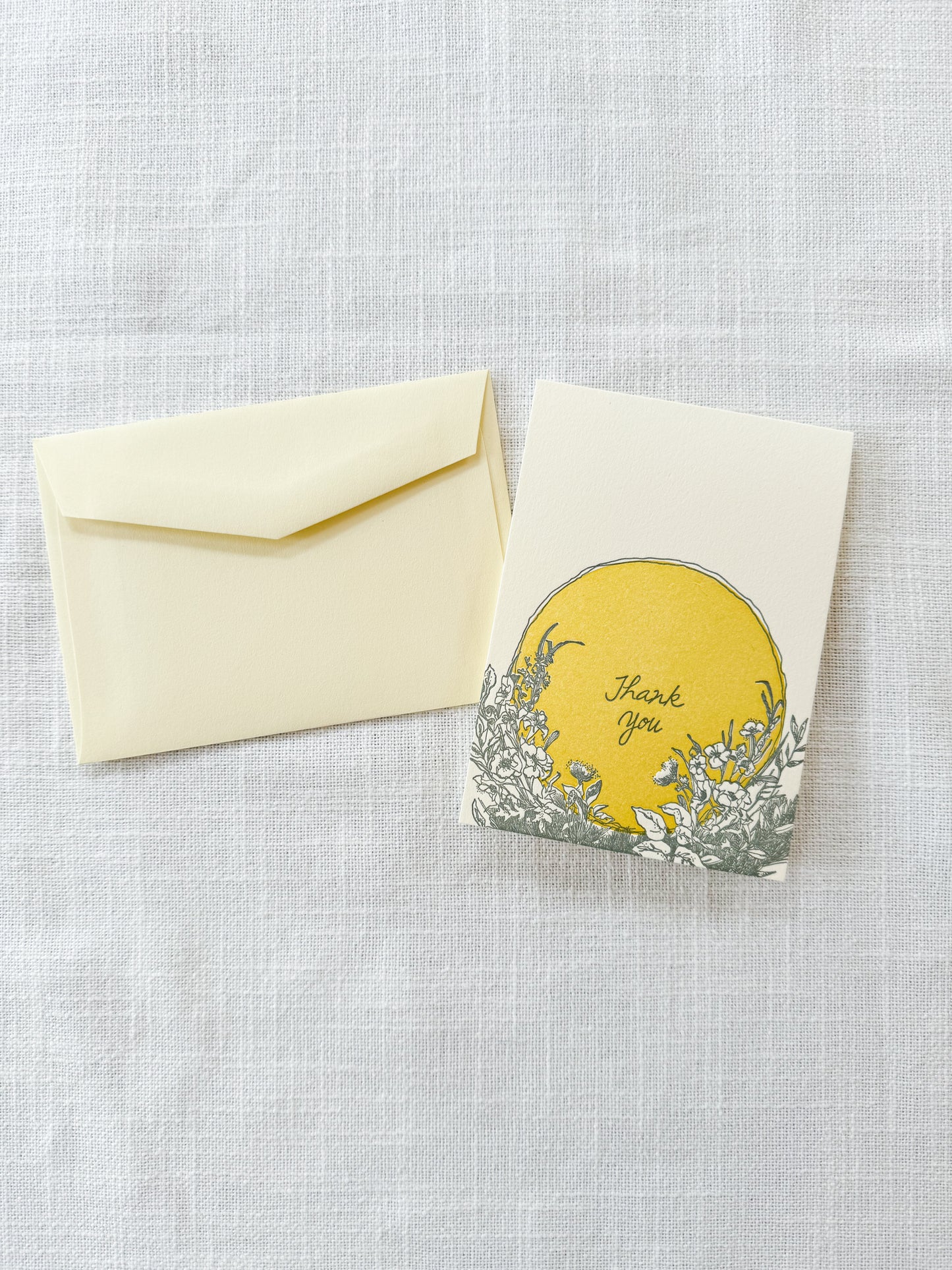 Shine Thank You Letterpress Card